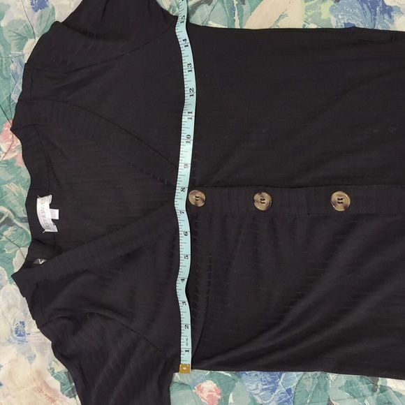 Riley & James Black Button Up Dress - Picture 4 of 8